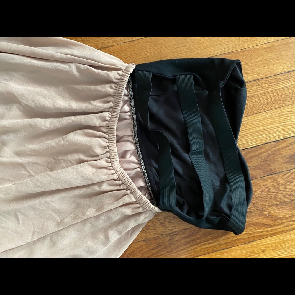 Black tan dress